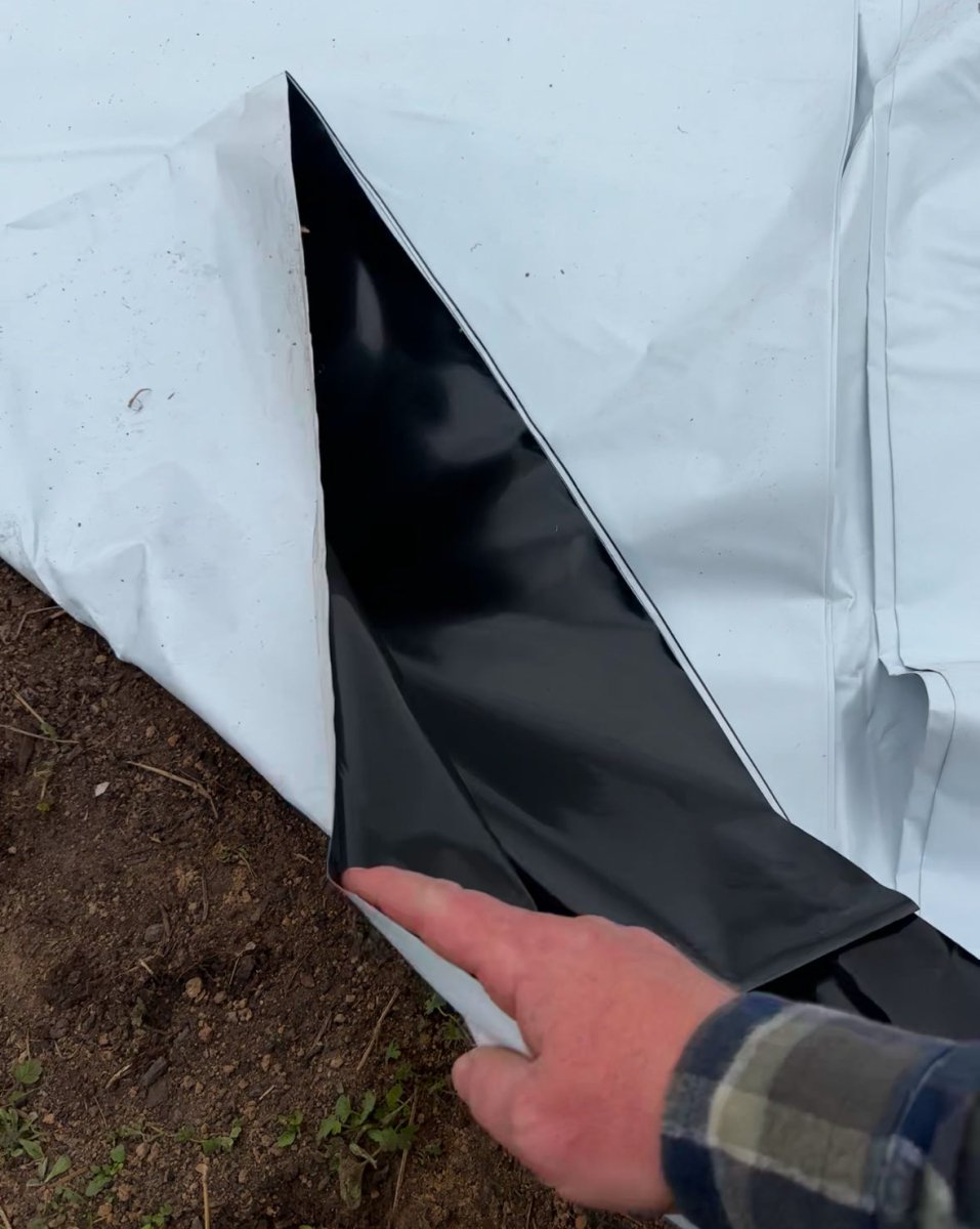 durable tarps Silage Tarp - 6 mil Reversible Black & White