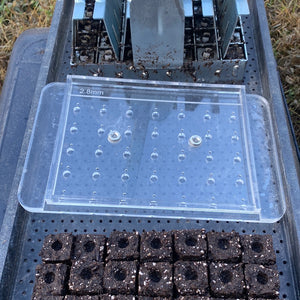 Soil Block Drop Seeder - Standing 35 - Complete Set