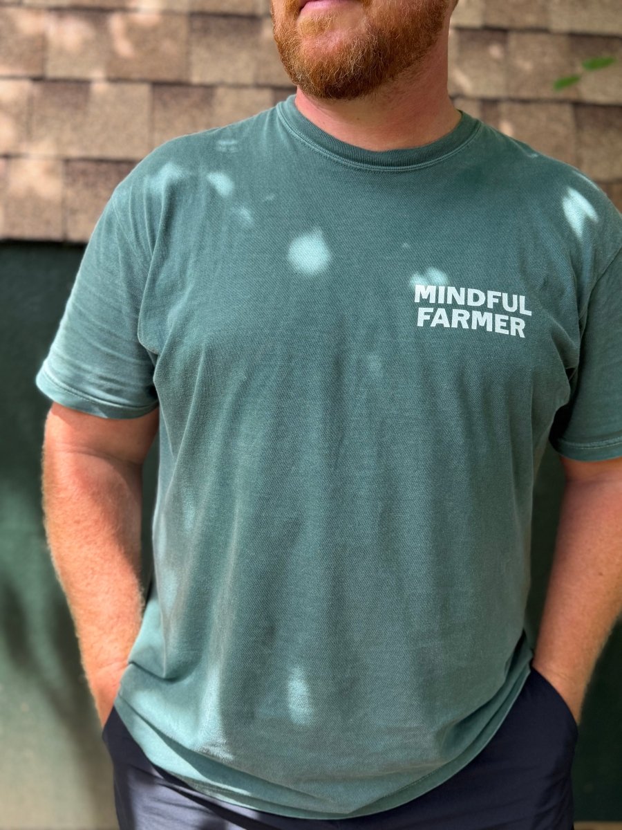 Logo and Motto Short Sleeve T-Shirt - Mindful Farmer